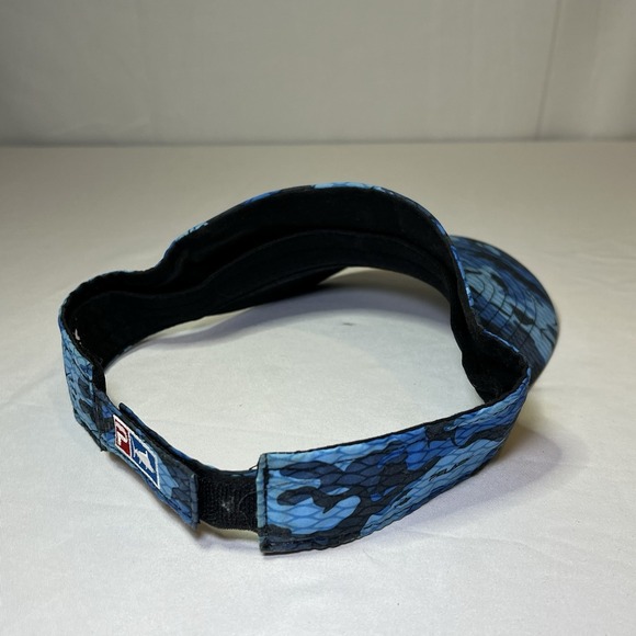 Pelagic Visor Blue White Camo Adjustable Hat Fighing Beach Gear - Picture 5 of 5